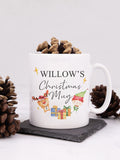 Personalised Elf & Reindeer Christmas Mug by Loveabode