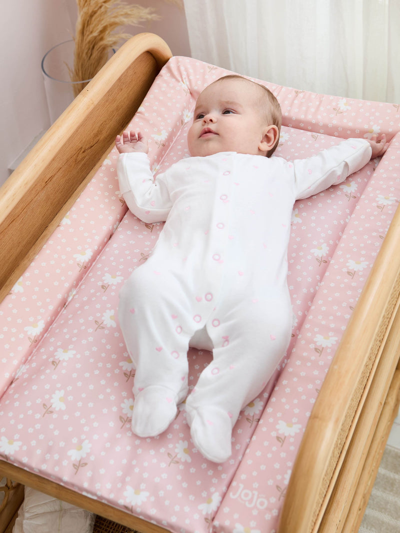 JoJo Maman Bébé pink floral changing mat 70x50cm (British brand)