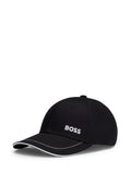 BOSS black cotton-twill cap (British brand)