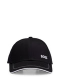 BOSS black cotton-twill cap (British brand)