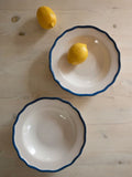 Laura Ashley blue Hedingham deep plates set of 2 22.5cm, UK version