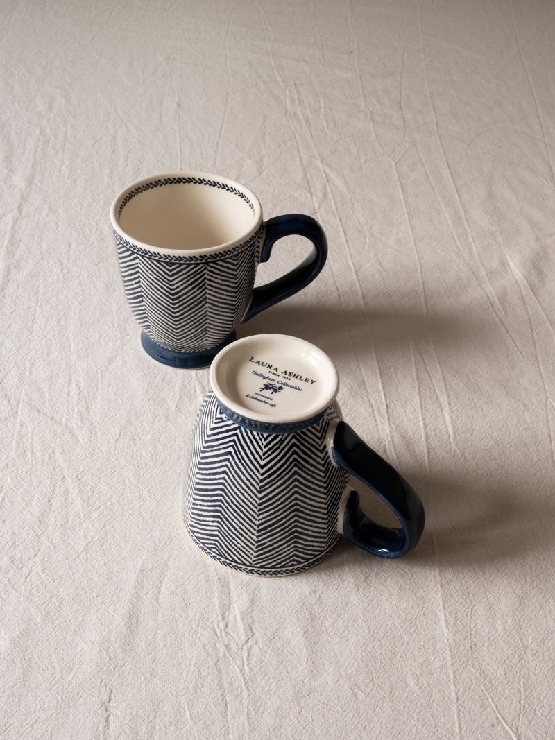 Laura Ashley Blue Edwin small mugs 21cl, UK version