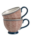 Laura Ashley Terracotta Large Mugs 43cl, UK version
