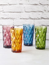 Next Artland Set of 4 Green Highgate Highball Glass Tumblers- Buy online at McGrocer