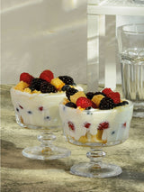 Next Artland Set of 4 Clear Pearl Ridge Mini Trifle Bowls Glass Dessert Bowls 9.5cm- Buy online at McGrocer