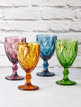 Next Artland Purple Highgate Glass Goblets Set of 4 17cm- Buy online at McGrocer