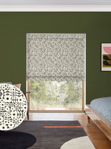 Next Orla Kiely Vintage Lace Natural Criss-Cross Stem Roman Blind- Buy online at McGrocer