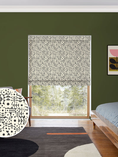 Next Orla Kiely Vintage Lace Natural Criss-Cross Stem Roman Blind- Buy online at McGrocer