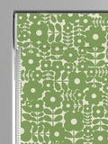 Orla Kiely Basil Green Criss Cross Stem roman blind (British brand)