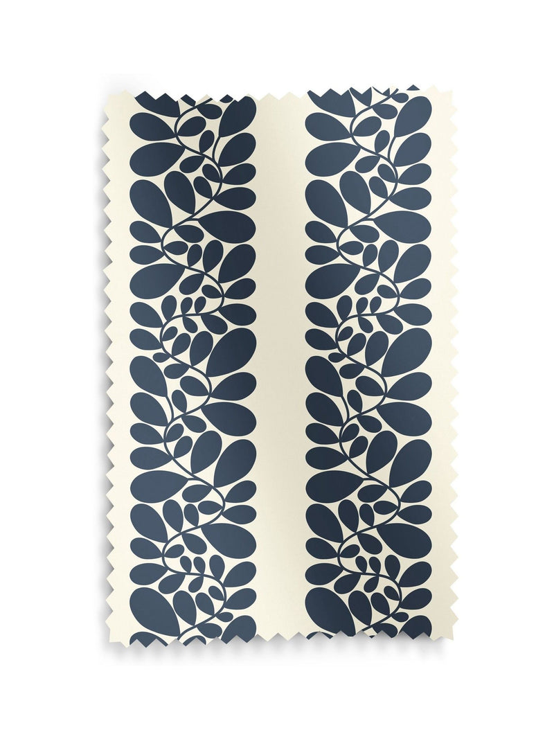 Orla Kiely navy stripe cotton roman blind - British product