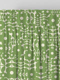 Orla Kiely Basil Green Criss Cross Stem curtains, UK version
