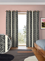 Next Orla Kiely Black Sycamore Stripe Made to Measure Curtains- Buy online at McGrocer