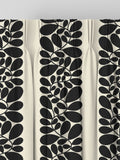 Orla Kiely Black Sycamore Stripe made to measure curtains (British brand)