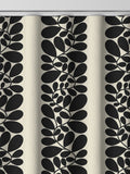 Orla Kiely Black Sycamore Stripe made to measure curtains (British brand)