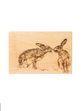 Selbrae House Natural Kissing Hare serving board 30cm x 20cm (British brand)