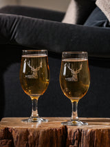 Next Selbrae House Set of 2 Clear Stag Craft Beer Glasses- Buy online at McGrocer
