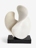 Sosandar White Ornament coral-textured decorative sculpture 29cm height (British brand)