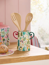 Next Lucy Tiffney Green Leaf Stoneware Utensil Pot- Buy online at McGrocer