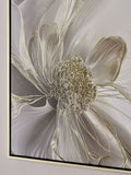 Lipsy cream flower wall art set of two 60cm x 60cm, UK version