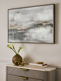 Lipsy natural cream ombre gold foil wall art 90cm x 60cm x 4cm, UK version