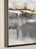 Lipsy natural cream ombre gold foil wall art 90cm x 60cm x 4cm, UK version