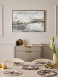 Lipsy natural cream ombre gold foil wall art 90cm x 60cm x 4cm, UK version