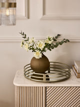 Next Lipsy Gold Round Mirror Serving Tray 40cm- Buy online at McGrocer