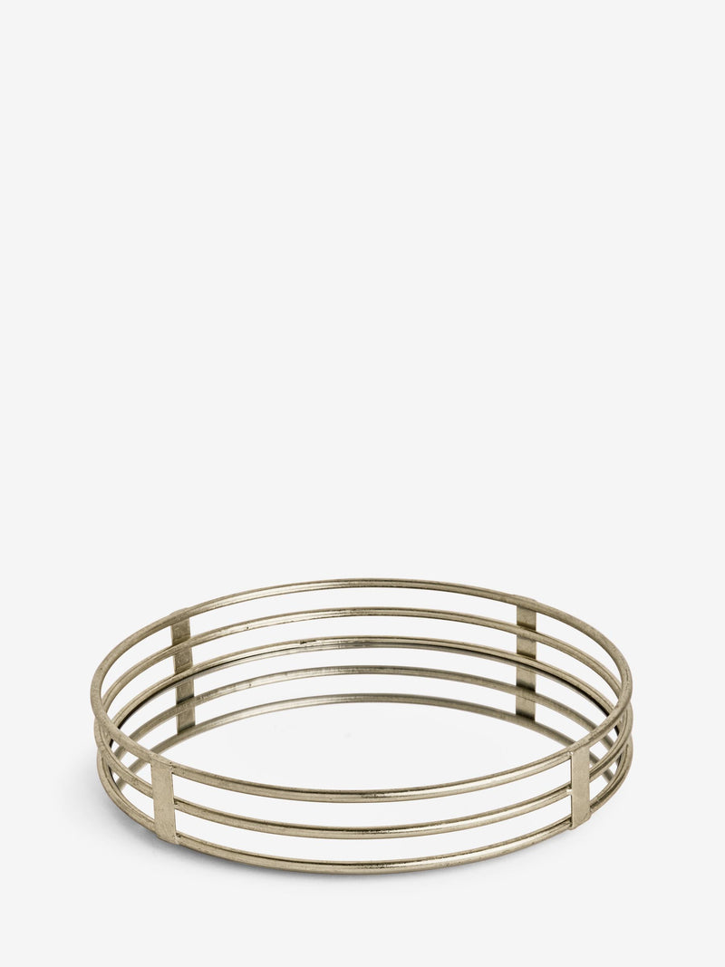 Lipsy gold round mirror serving tray 40cm, UK version