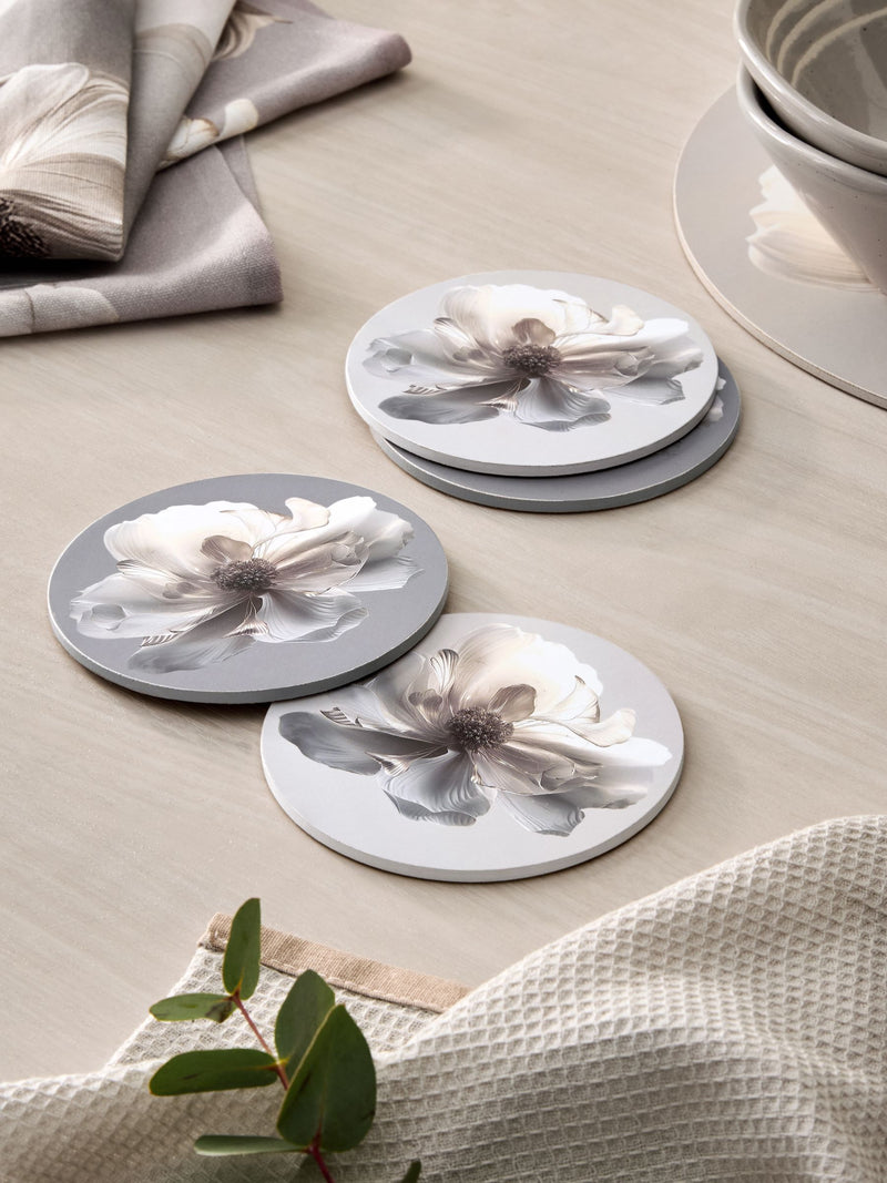 Lipsy purple and cream floral design placemats set of 4, UK version