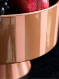 Rockett St George bowl pink orange striped 20cm 30cm - British product