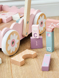 My 1st Years pink activity walker with blocks - British product