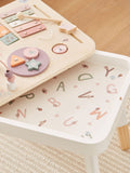 My 1st Years personalised pink activity table, imported from the UK