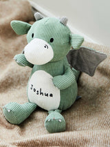Next My 1st Years Personalised Green Corduroy Dragon Soft Toy- Buy online at McGrocer