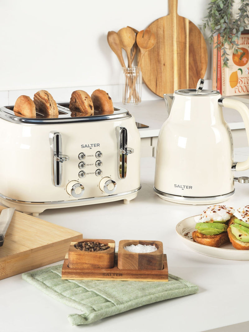 Salter Cream Retro Kettle 1.7L (British brand)