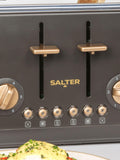 Salter Charcoal Pebble 4-slice toaster (British brand)