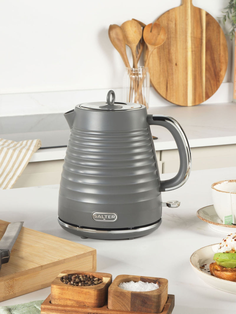 Salter Grey Ripple kettle 1.7 litre (British brand)
