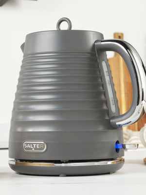 Salter grå Ripple vannkoker 1.7 liter elektrisk vannkoker