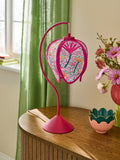 Lucy Tiffney pink petal flower table lamp, UK version