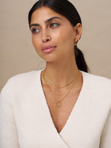 Next Orelia London Gold Tone Open Circle Three Row Jewelry Necklace- Buy online at McGrocer