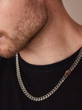Orelia silver chunky curb chain necklace, imported from the UK