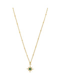 Orelia London gold tone emerald star charm necklace, imported from the UK