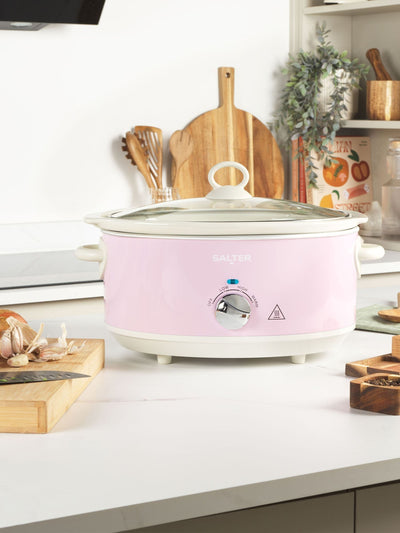 Next Salter Pink Retro 6.5L Slow Cooker- Buy online at McGrocer