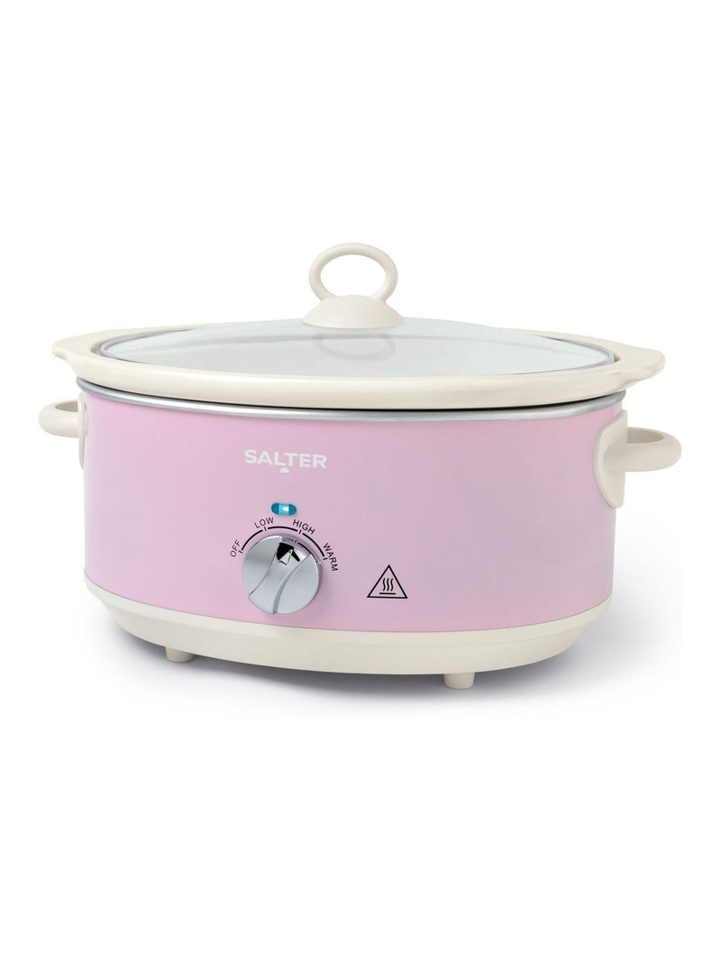 Salter Pink Retro 6.5L slow cooker (British brand)