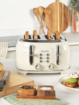 Next Salter Cream Retro 4-Slice Toaster- Buy online at McGrocer