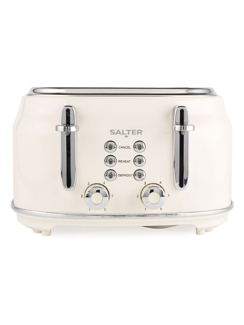 Salter Cream Retro 4-Slice Toaster (British brand)
