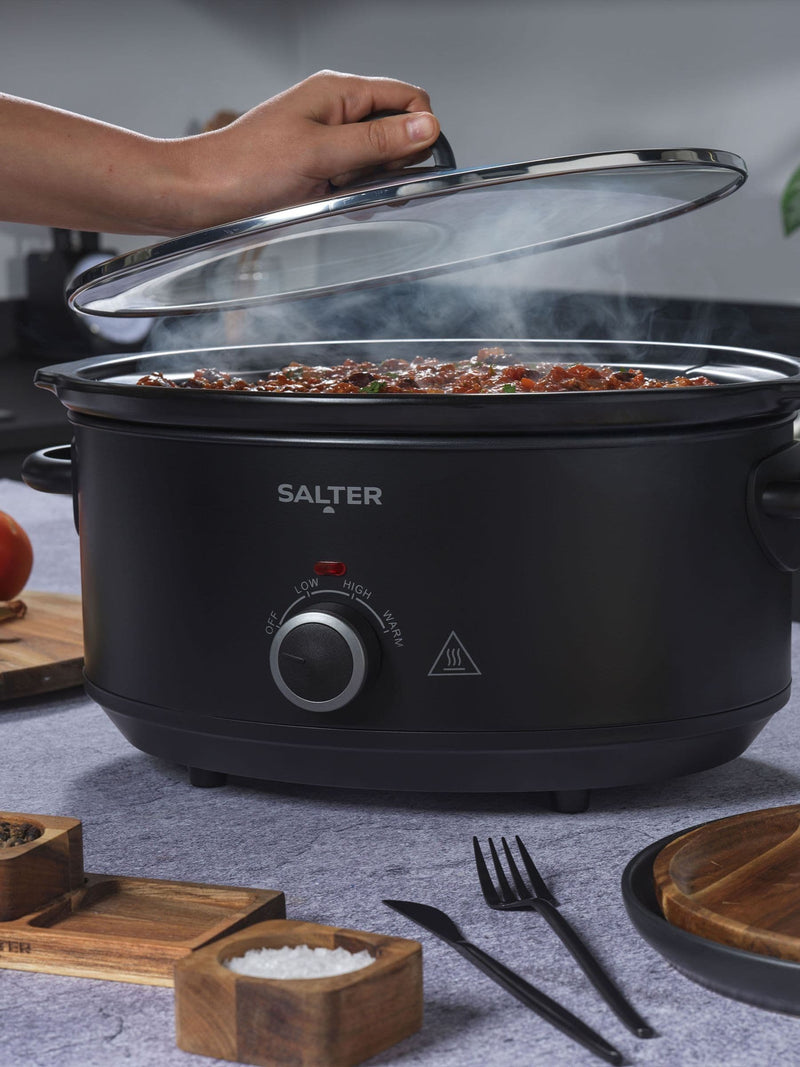 Salter Black Kuro 6.5L slow cooker (British brand)