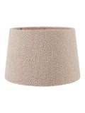 Pacific Lifestyle taupe boucle tapered cylinder shade, imported from the UK