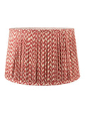 Pacific Lifestyle red Vienna chevron lamp shade, imported from the UK