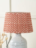 Pacific Lifestyle red Vienna chevron lamp shade, imported from the UK