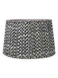 Pacific Lifestyle black geometric mushroom pleat shade, imported from the UK